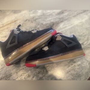 Nike Air Jordan 4 Air Force 1 fusion retro Bred size 9.5